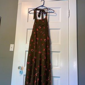 Halter Top Floral Jumpsuit